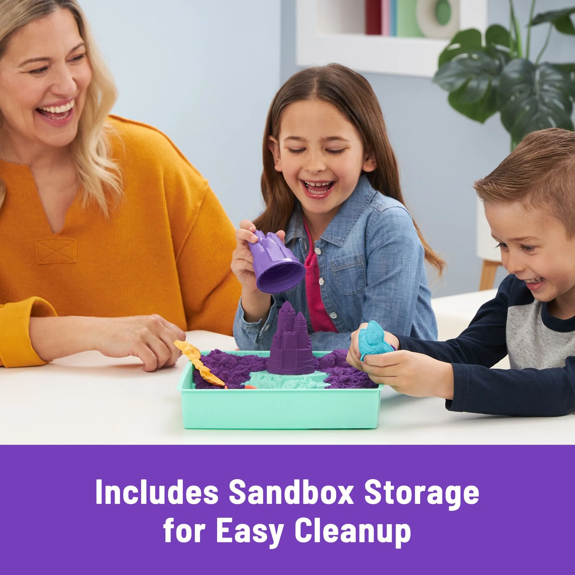 Kinetic Sand Sandbox Set Purple