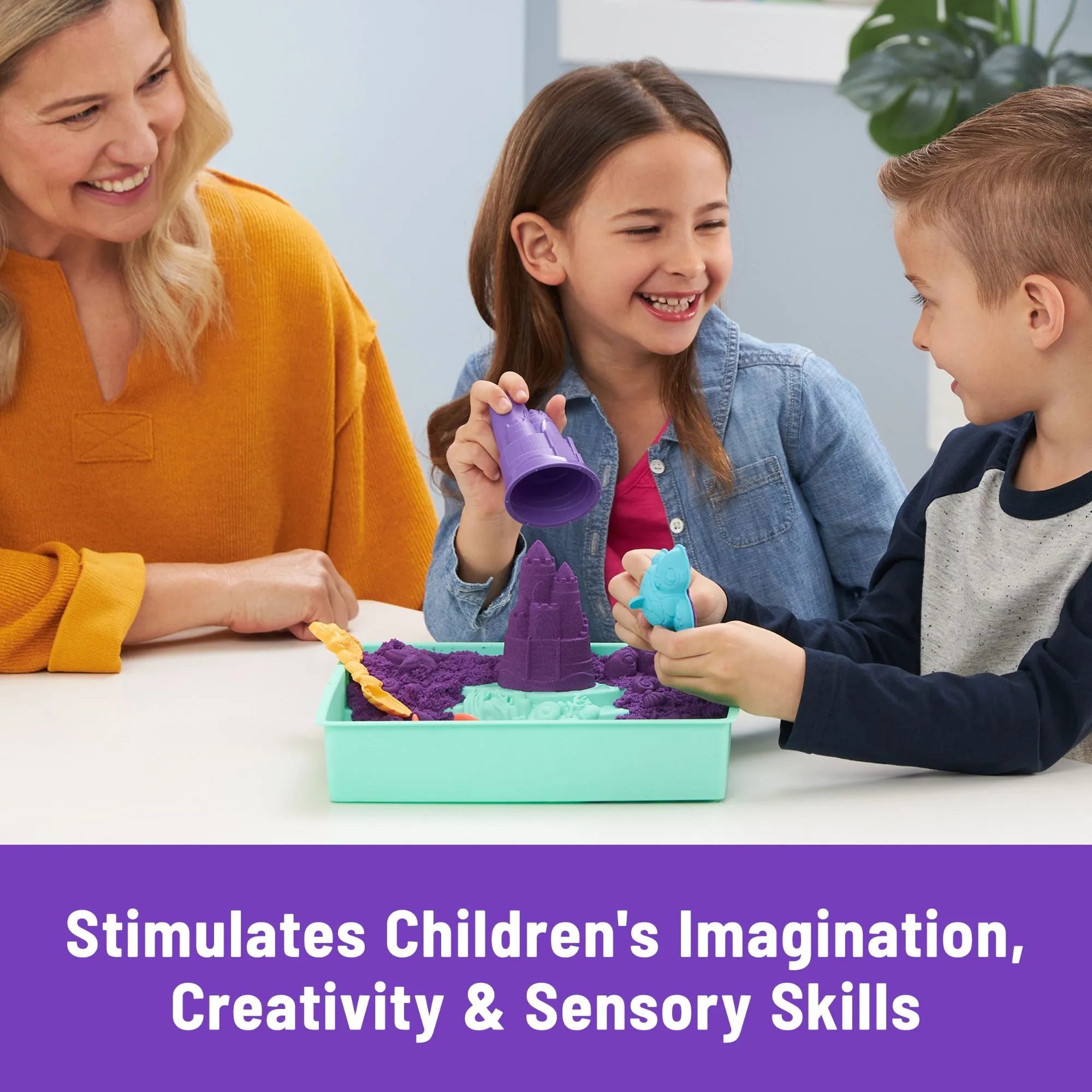 Kinetic Sand Sandbox Set Purple