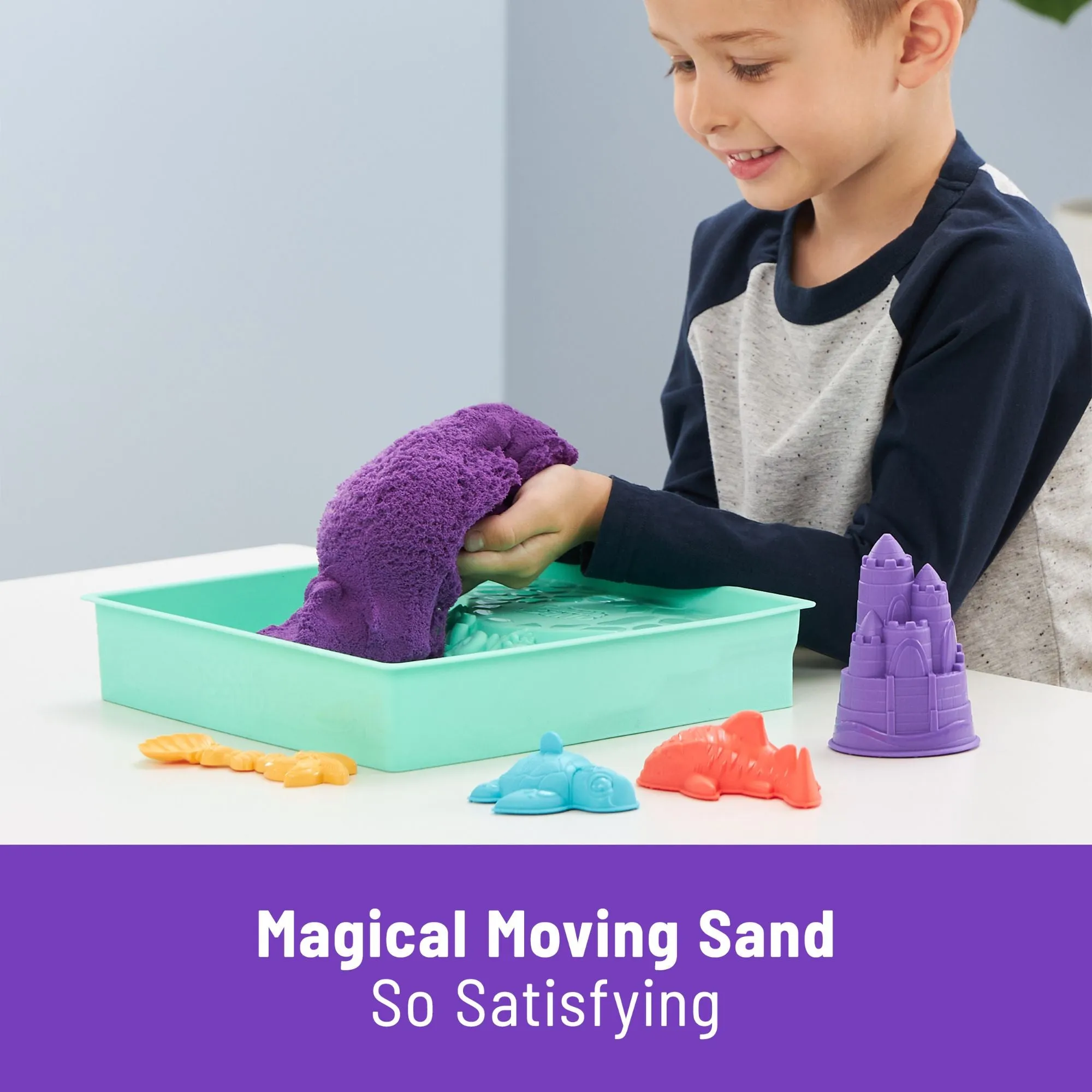 Kinetic Sand Sandbox Set Purple