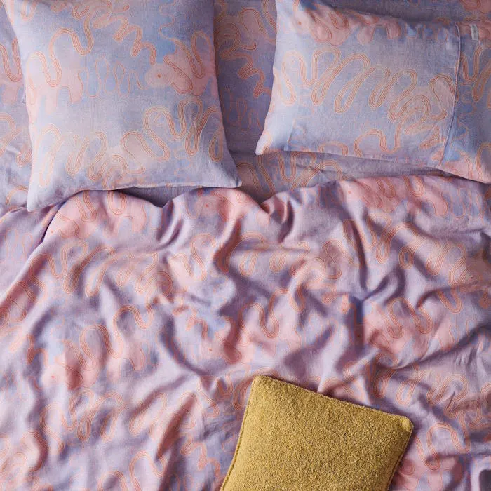 Kip and Co x Ernabella Arts | Kalaya Ngura Linen European Pillowcases 2P Set