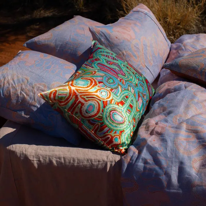 Kip and Co x Ernabella Arts | Kalaya Ngura Linen Pillowcases 2P