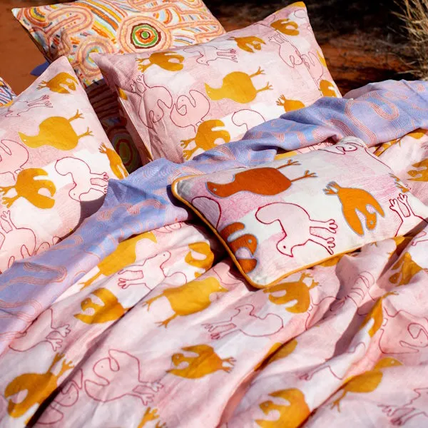 Kip and Co x Ernabella Arts | Ngayuku Ngura Linen European Pillowcases 2P Set
