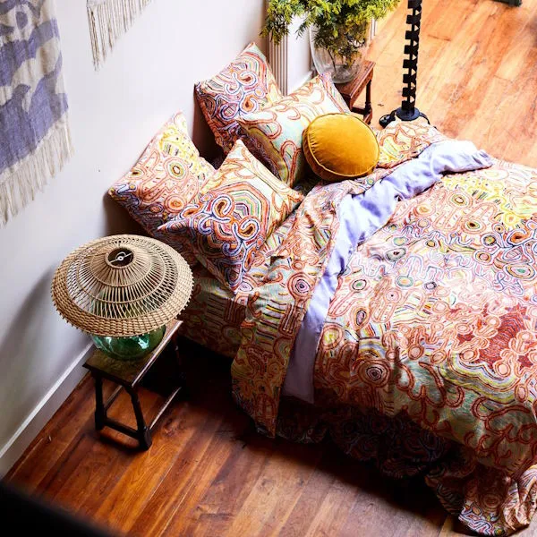 Kip and Co x Ernabella Arts | Ngayuku Ngura Linen European Pillowcases 2P Set