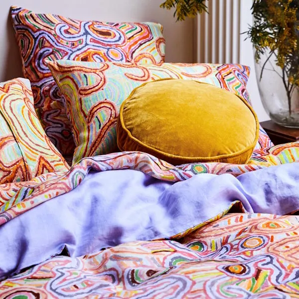 Kip and Co x Ernabella Arts | Ngayuku Ngura Linen European Pillowcases 2P Set