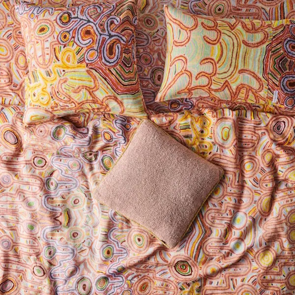 Kip and Co x Ernabella Arts | Ngayuku Ngura Linen European Pillowcases 2P Set