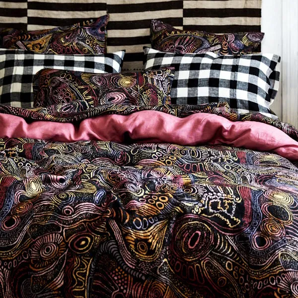 Kip and Co x Ernabella Arts | Tjala Tjukurpa Linen European Pillowcases 2P Set