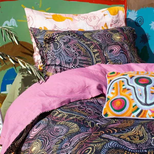 Kip and Co x Ernabella Arts | Tjala Tjukurpa Linen Pillowcases 2P