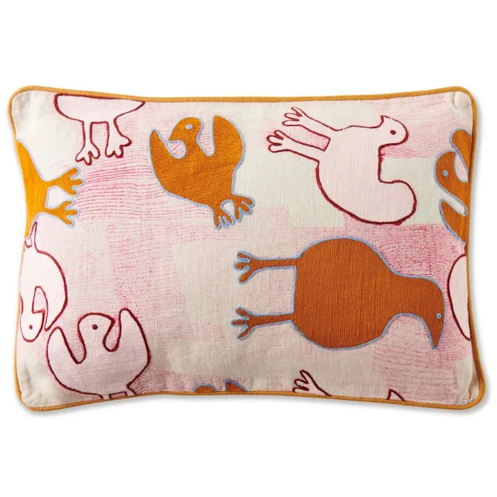Kip and Co x Ernabella Arts | Tjulpu Kulunypa Embroidered Cushion
