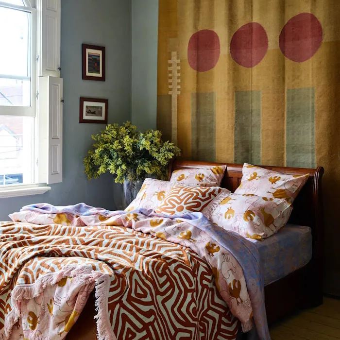 Kip and Co x Ernabella Arts | Tjulpu Kulunypa Linen European Pillowcases 2P Set