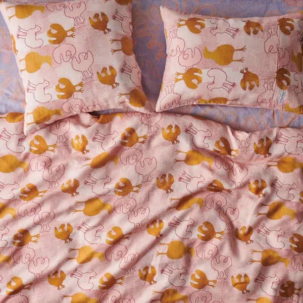 Kip and Co x Ernabella Arts | Tjulpu Kulunypa Linen European Pillowcases 2P Set