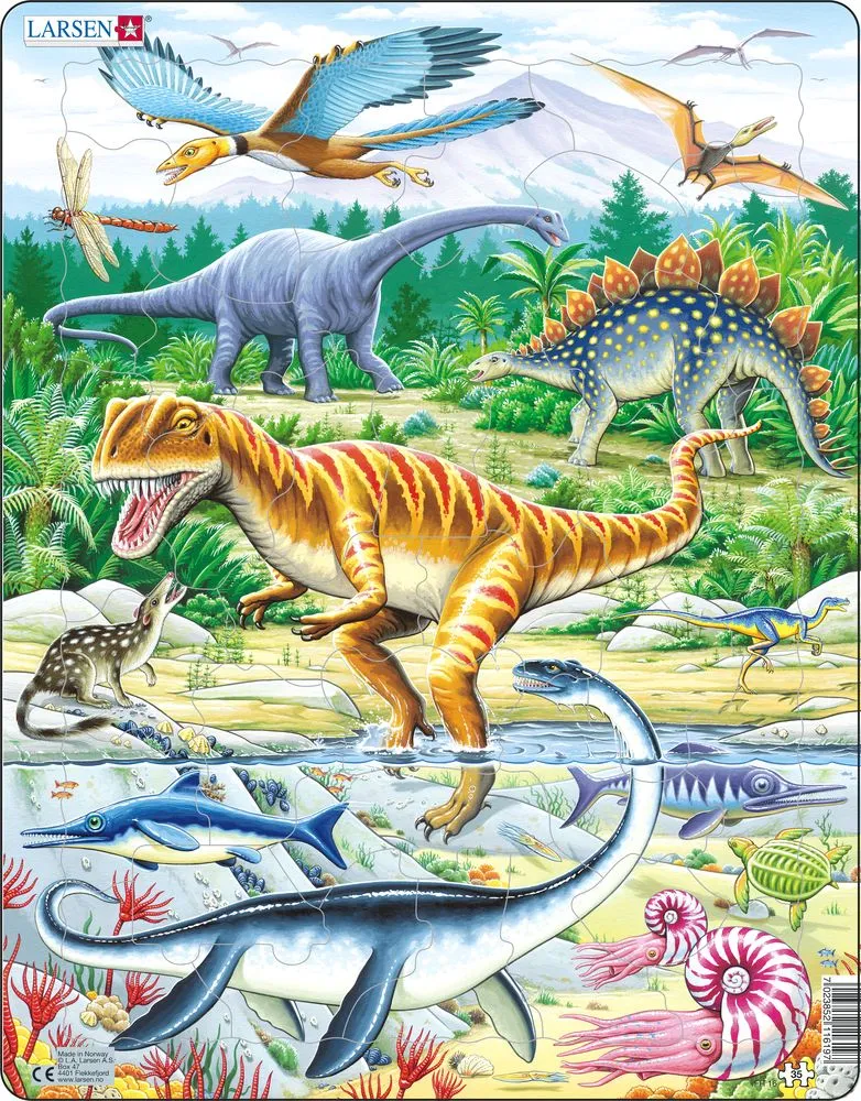 Larsen Jurassic Dinosaurs Frame Tray Puzzle
