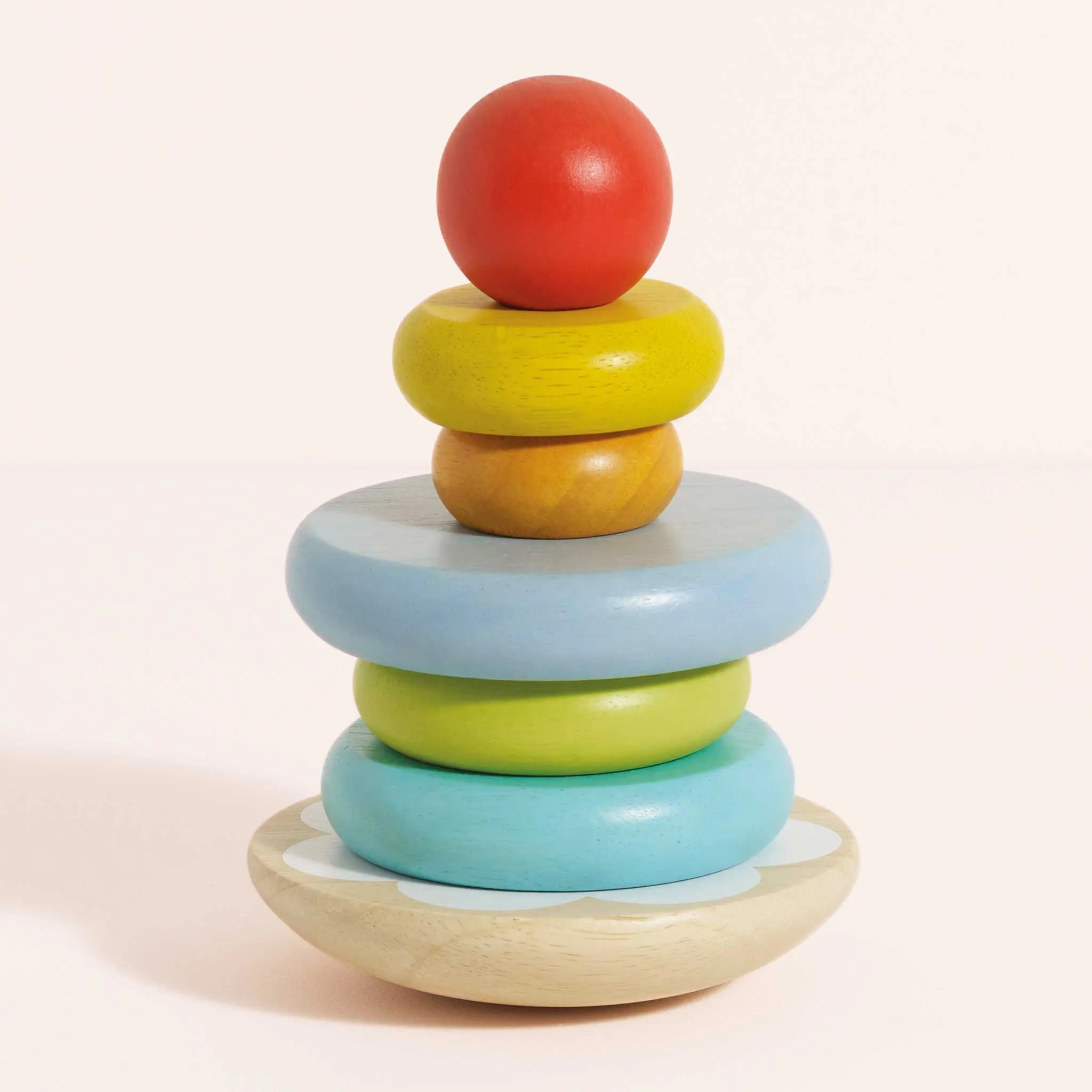 Le Toy Van 011 Rainbow Stacking Tower Wise - Kids Toys