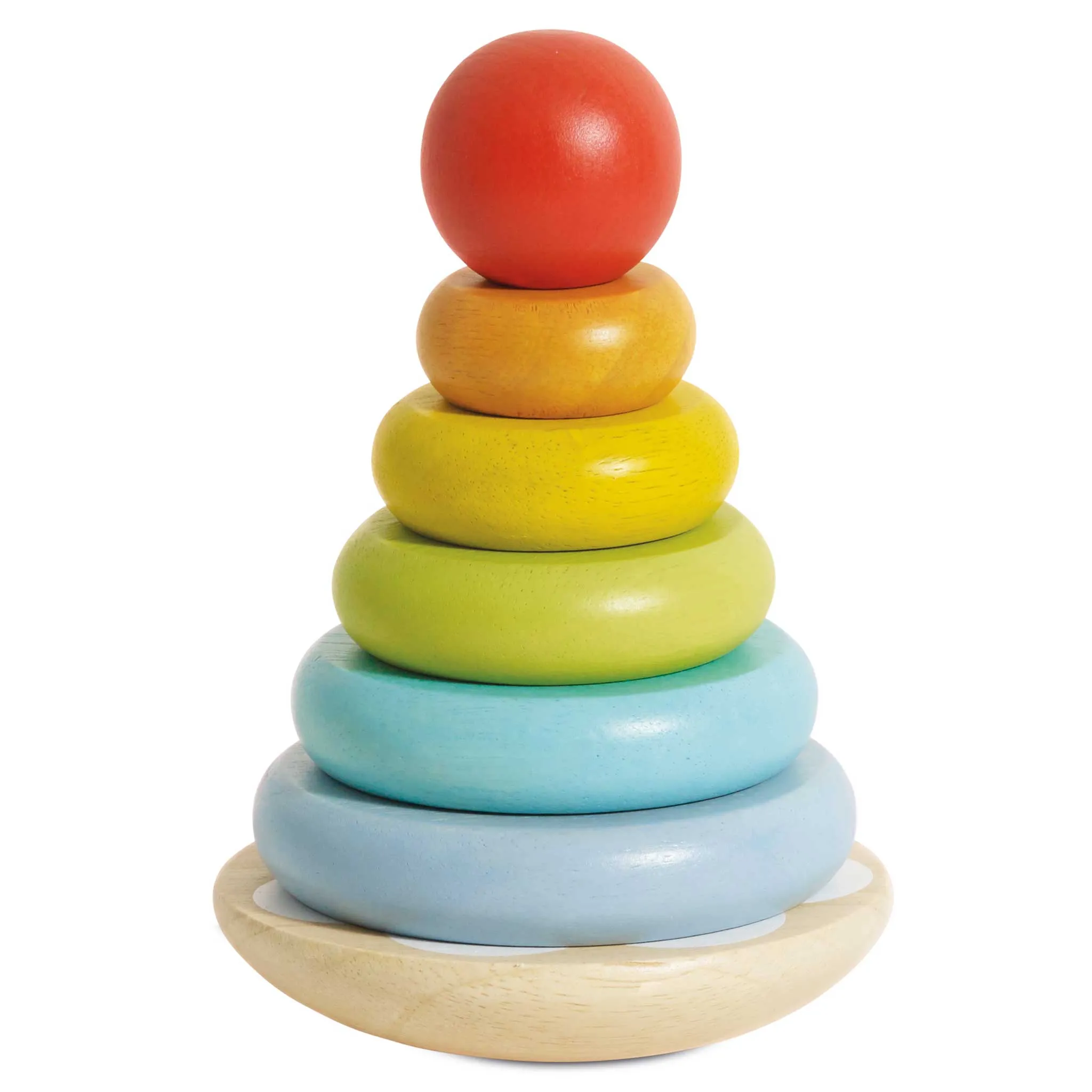 Le Toy Van 011 Rainbow Stacking Tower Wise - Kids Toys