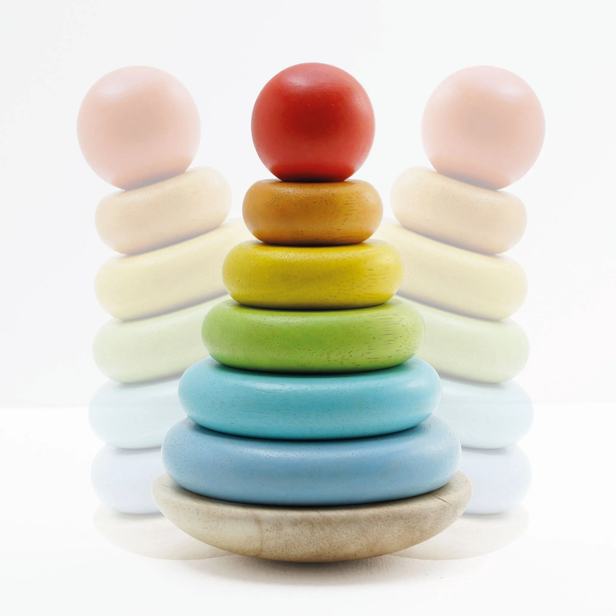 Le Toy Van 011 Rainbow Stacking Tower Wise - Kids Toys