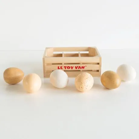Le Toy Van Farm Eggs- Half Dozen Wise - Kids Toys