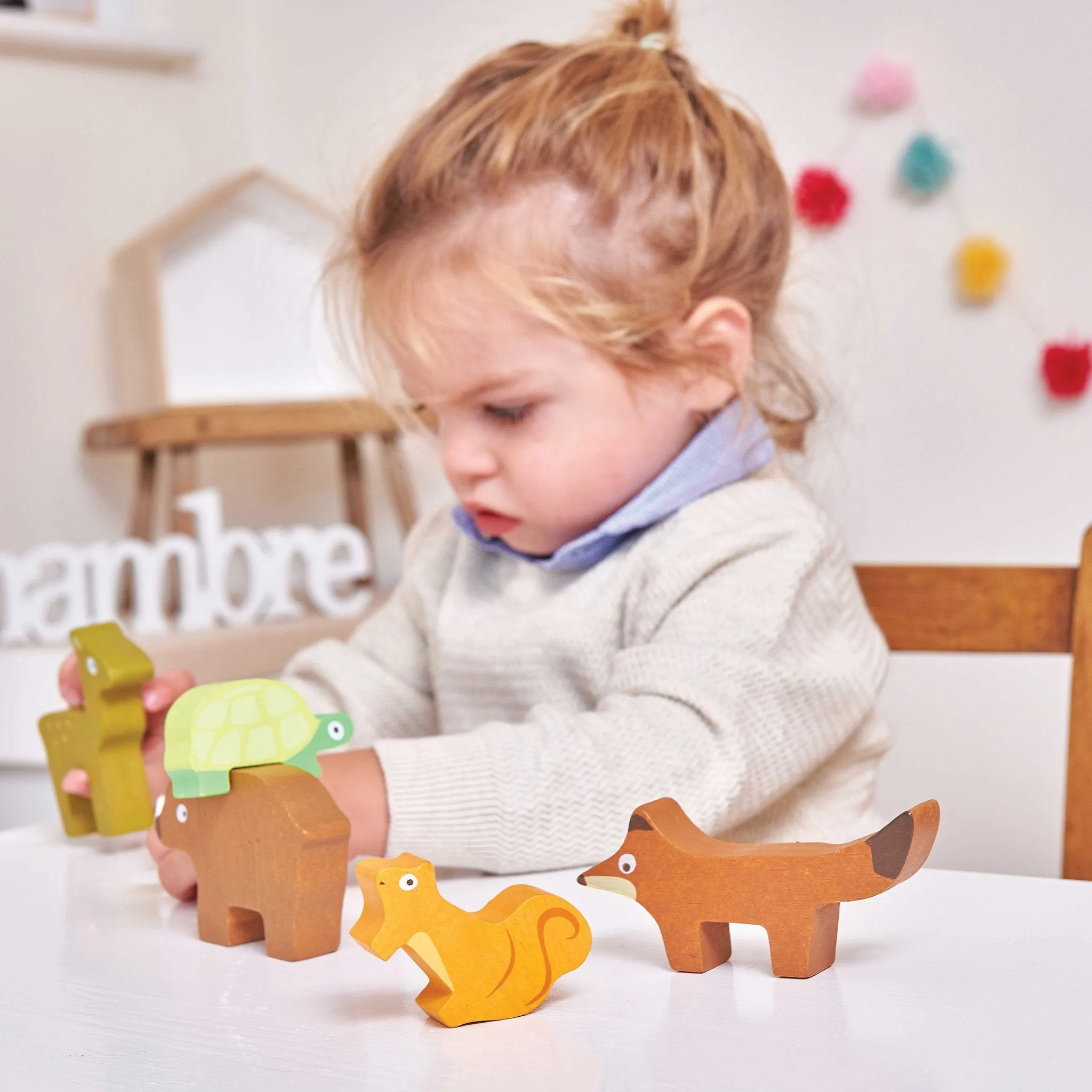 Le Toy Van Forest Stacker Tower & Bag Wise - Kids Toys