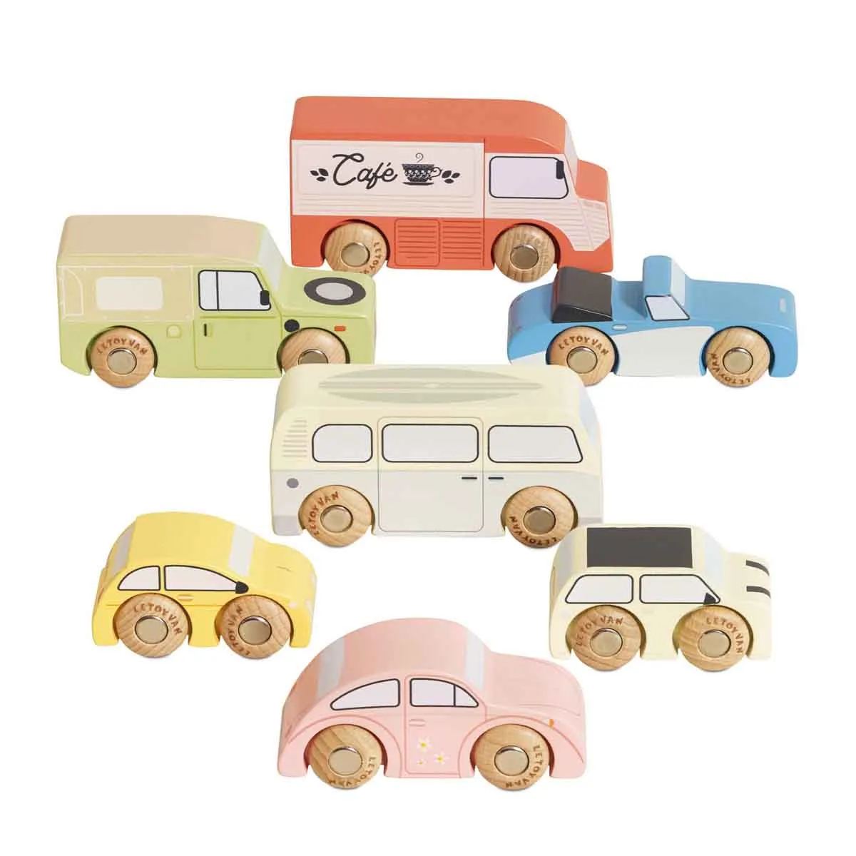Le Toy Van Vintage Toy Cars (7pcs)