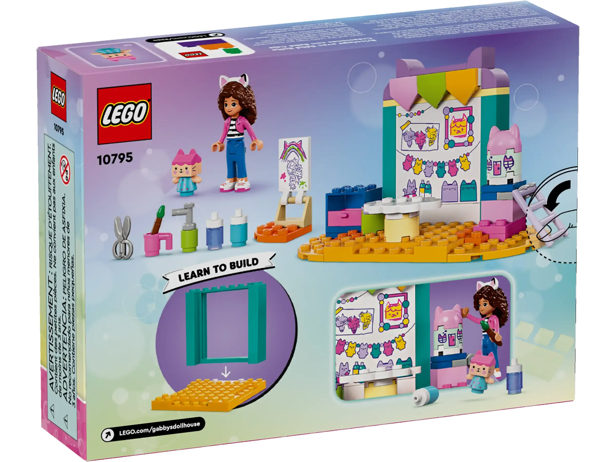 LEGO 10795 Gabby's Dollhouse Crafting with Baby Box