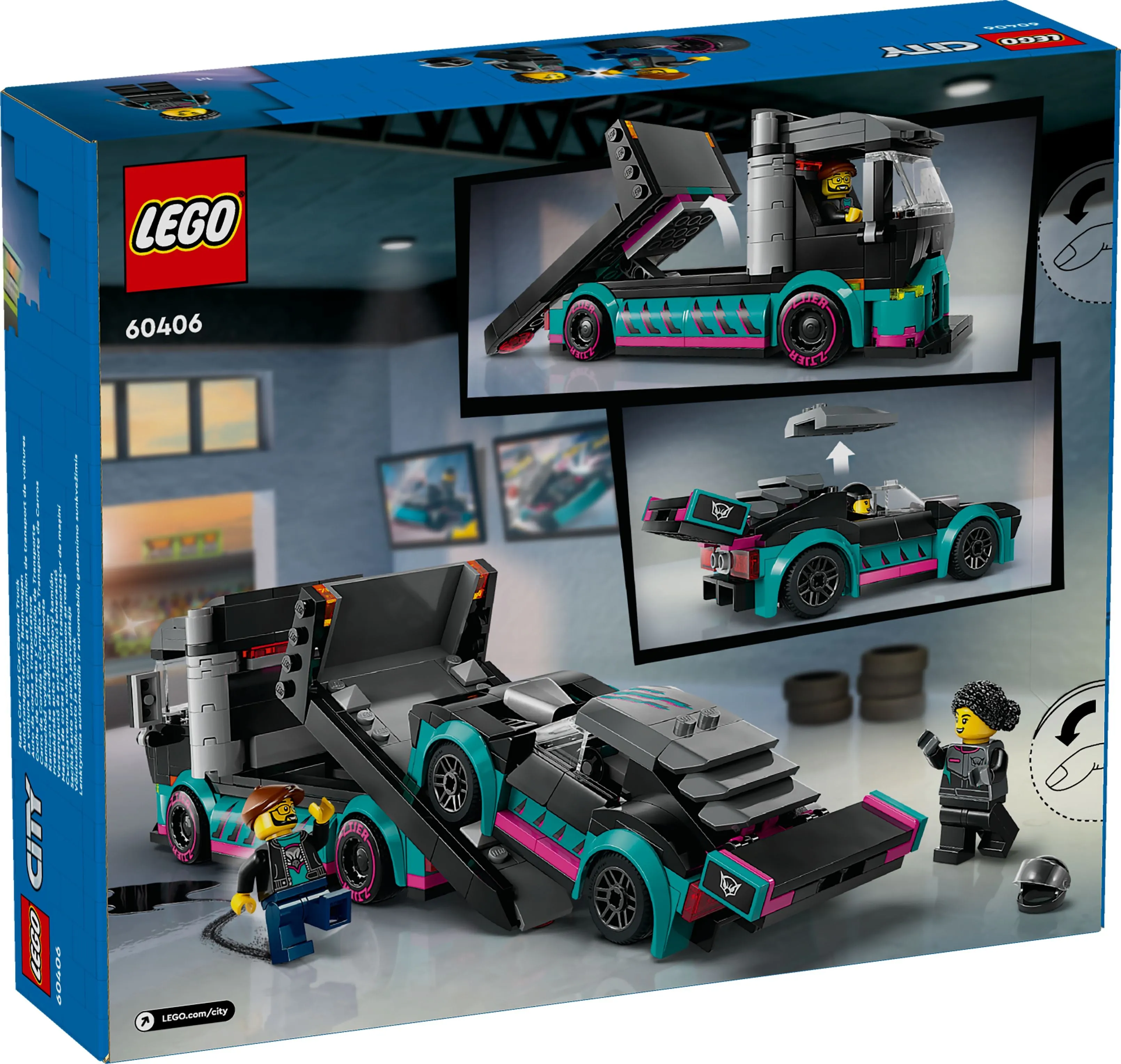 LEGO 60406 City Race Car And Car Carrier Truck