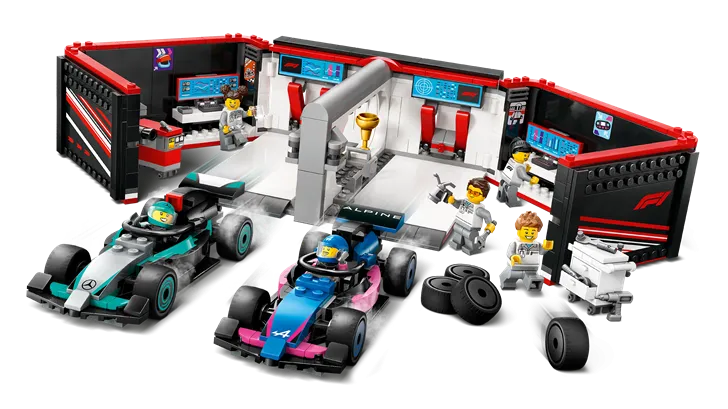 LEGO 60444 City F1 Garage & Mercedes-AMG & Alpine Cars