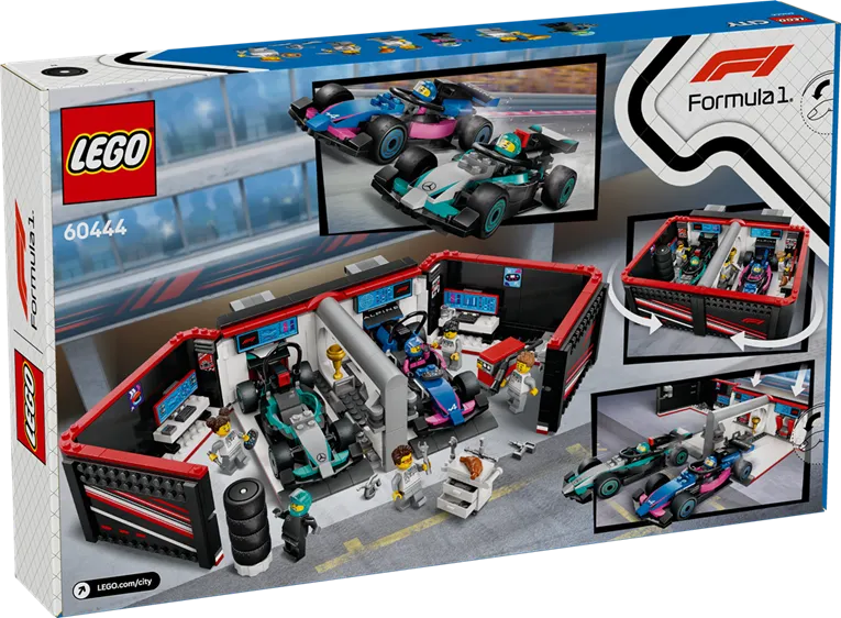 LEGO 60444 City F1 Garage & Mercedes-AMG & Alpine Cars