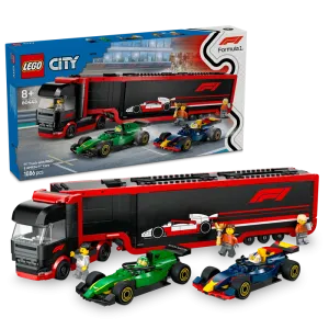 LEGO 60445 City F1 Truck with RB20 & AMR24 F1 Cars