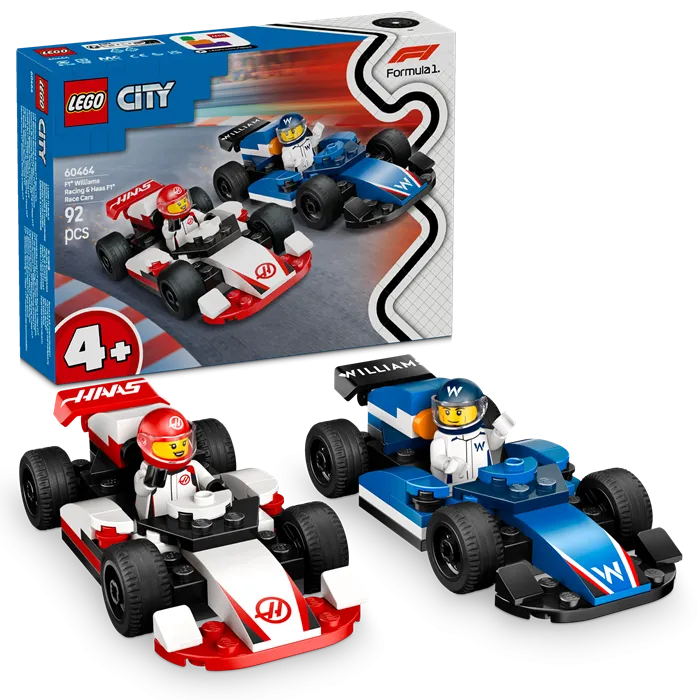 LEGO 60464 City F1 Williams Racing & Haas F1 Race Cars