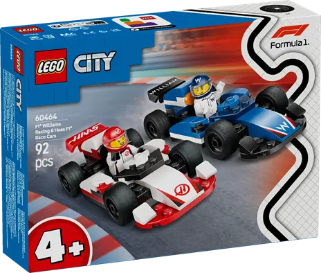 LEGO 60464 City F1 Williams Racing & Haas F1 Race Cars