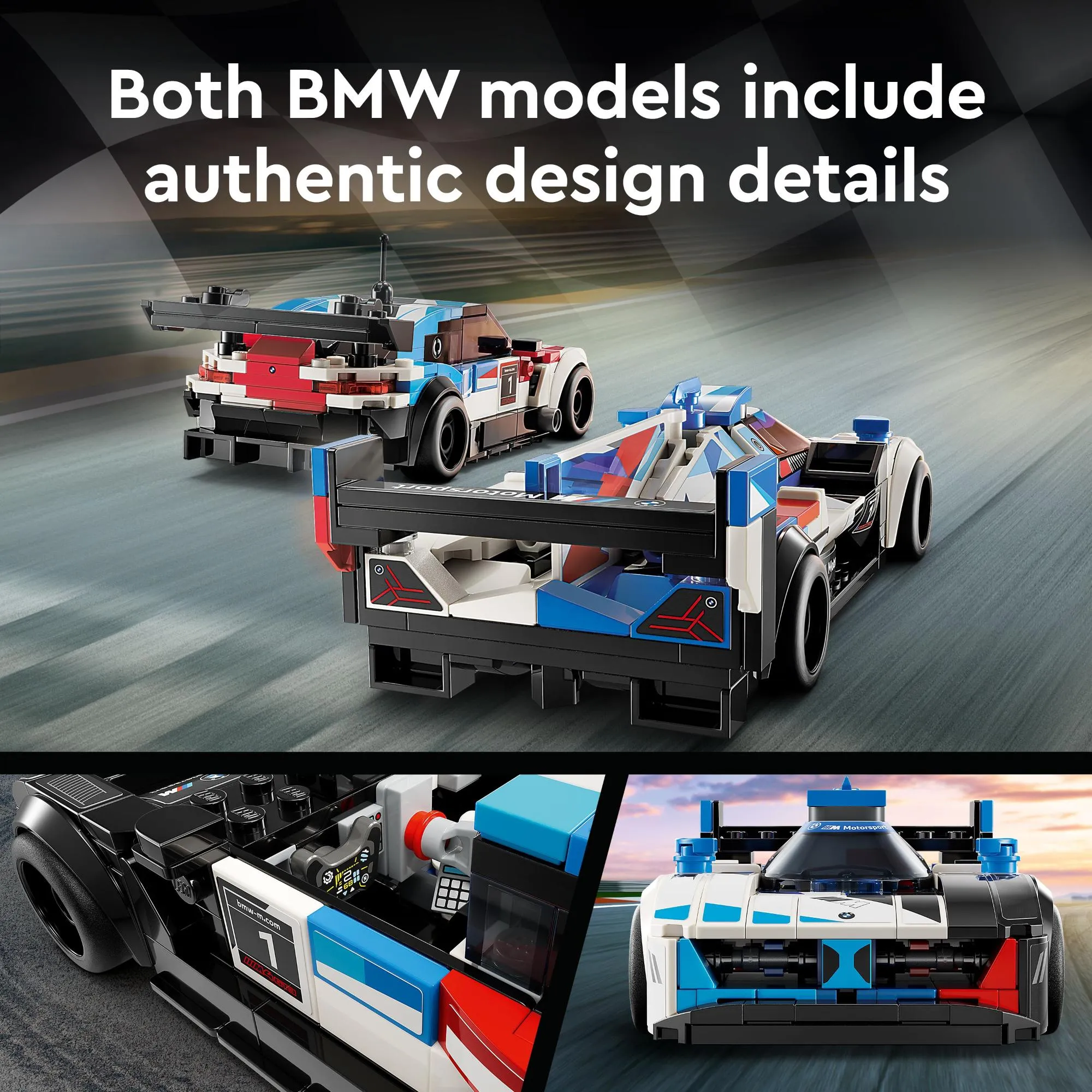 LEGO 76922 Speed Champions BMW M4 GT3 BMW M Hybrid V8 Race Cars