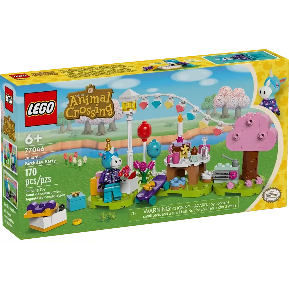 LEGO® Animal Crossing™ Julian's Birthday Party Building Set (77046)