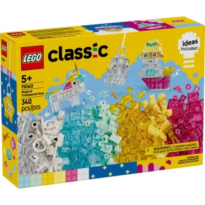 LEGO® Classic Magical Transparent Box 340 Piece Building Kit (11040)