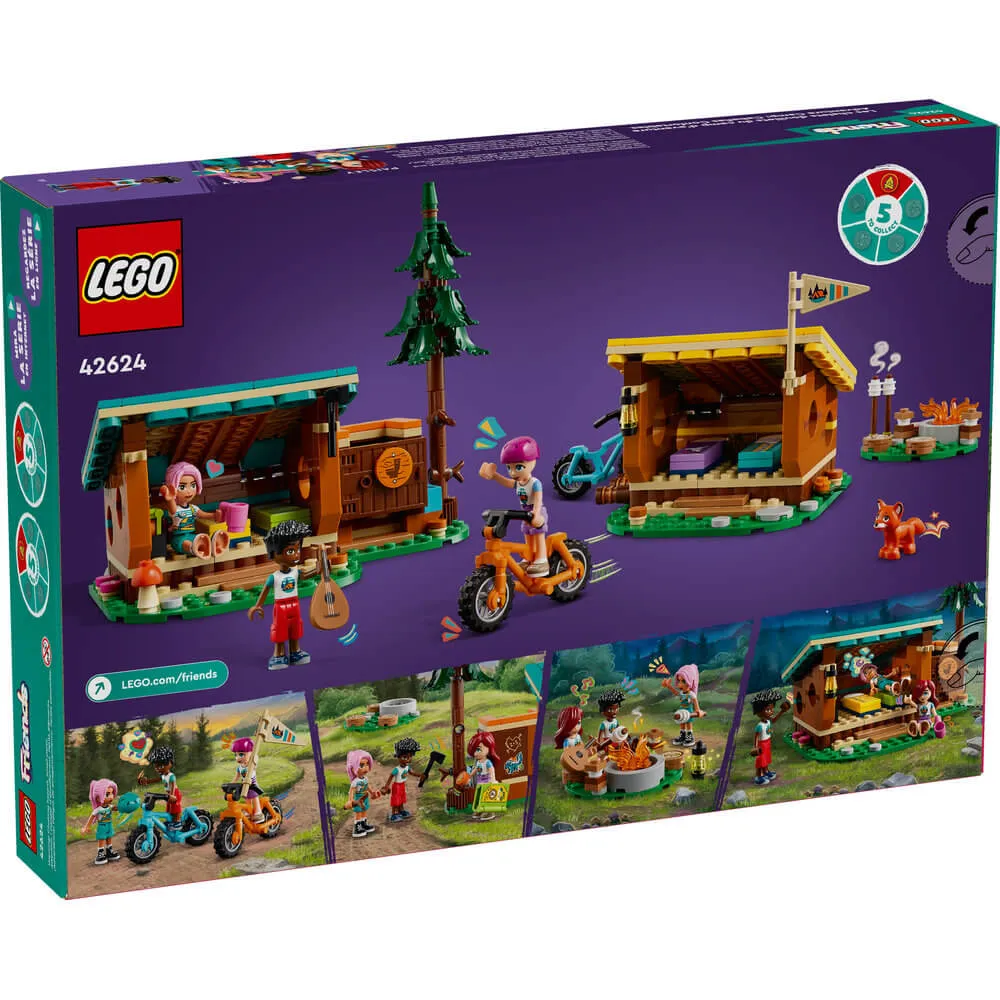 LEGO® Friends Adventure Camp Cozy Cabins 437 Piece Building Set (42624)