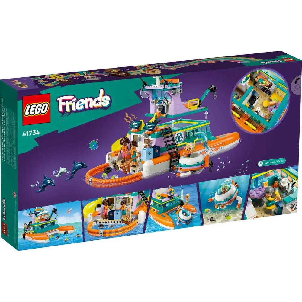 LEGO® Friends Sea Rescue Boat 41734 Building Toy Set (717 Pieces)