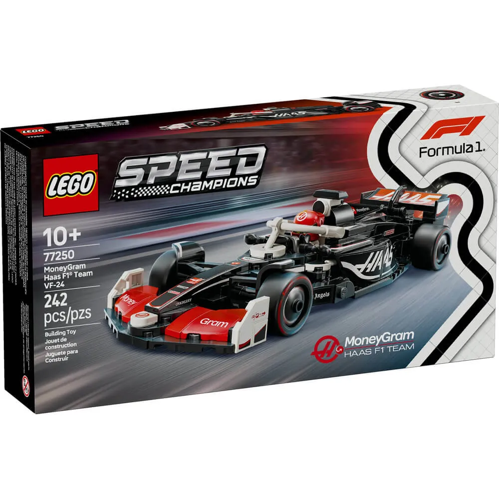 LEGO® Speed Champions F1 MoneyGram Haas F1® Team VF-24 Race Car 242 Piece Building Kit (77250)