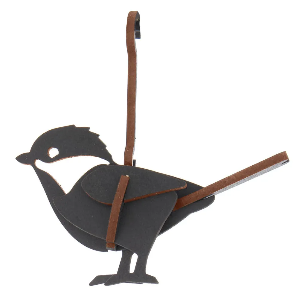 Little & Wood Chickadee 3D Wooden Puzzle Kit - Small Black Model