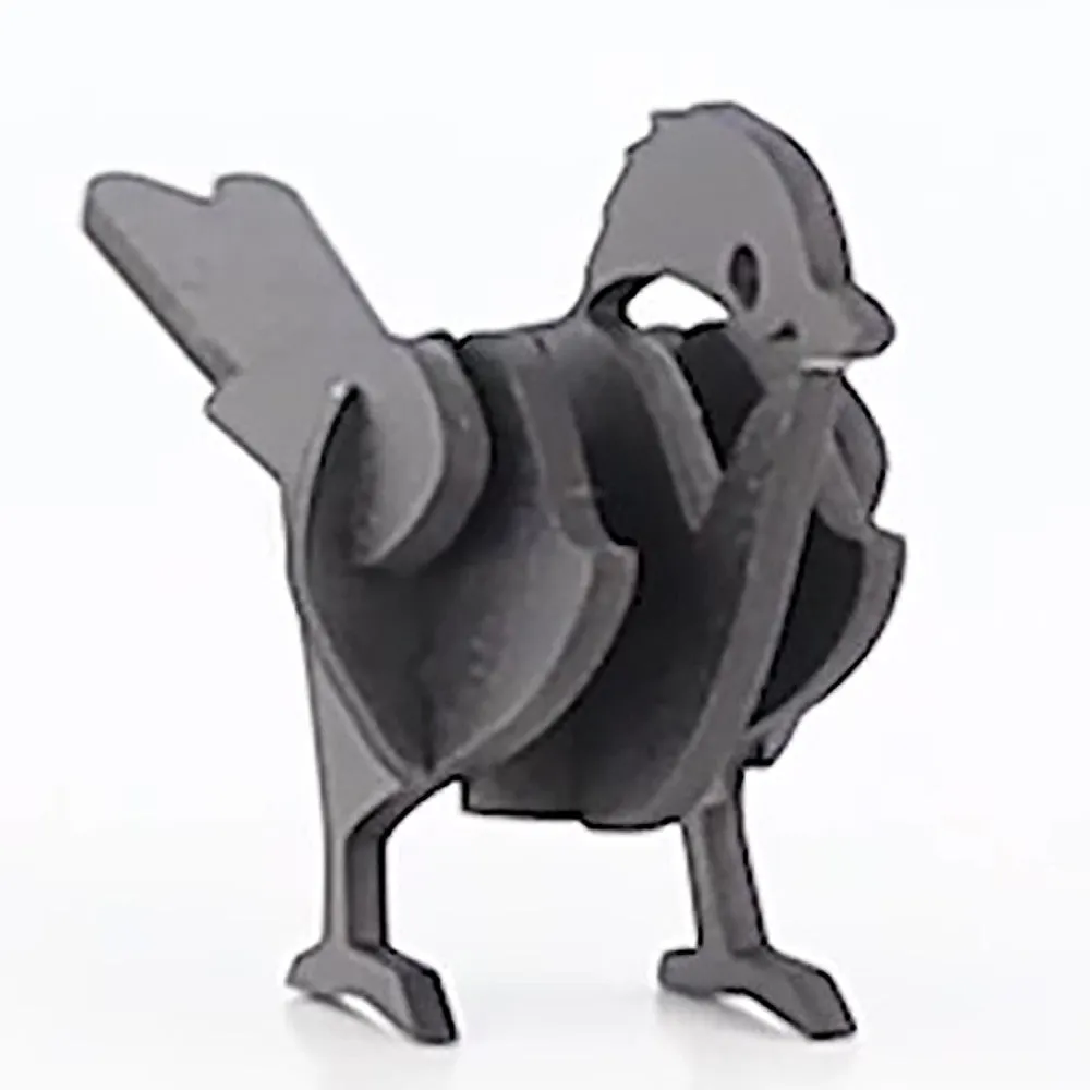 Little & Wood Chickadee 3D Wooden Puzzle Kit - Small Black Model