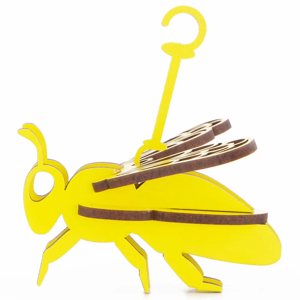 Little & Wood: Honey Bee Yellow 3D Wooden Puzzle Kit