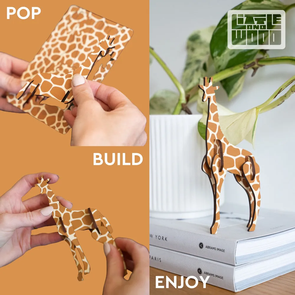 Little & Wood: Honey Bee Yellow 3D Wooden Puzzle Kit