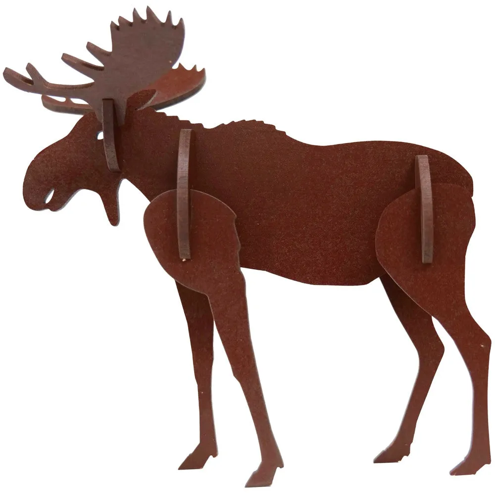 Little & Wood: Medium Moose 3D Wooden Puzzle Kit