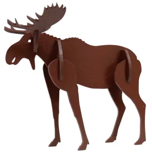 Little & Wood: Medium Moose 3D Wooden Puzzle Kit