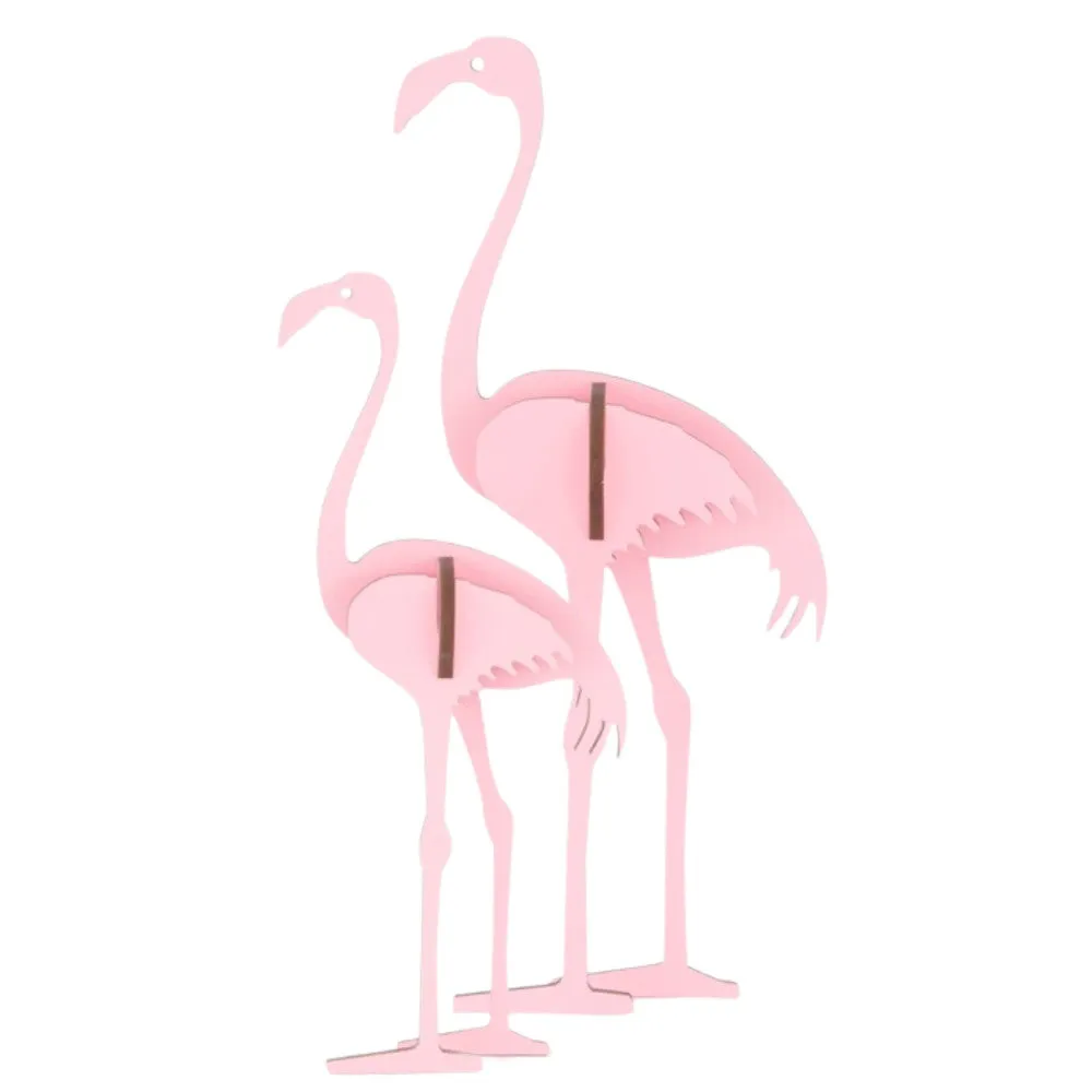 Little & Wood: Pink Flamingo 3D Wooden Puzzle Kit
