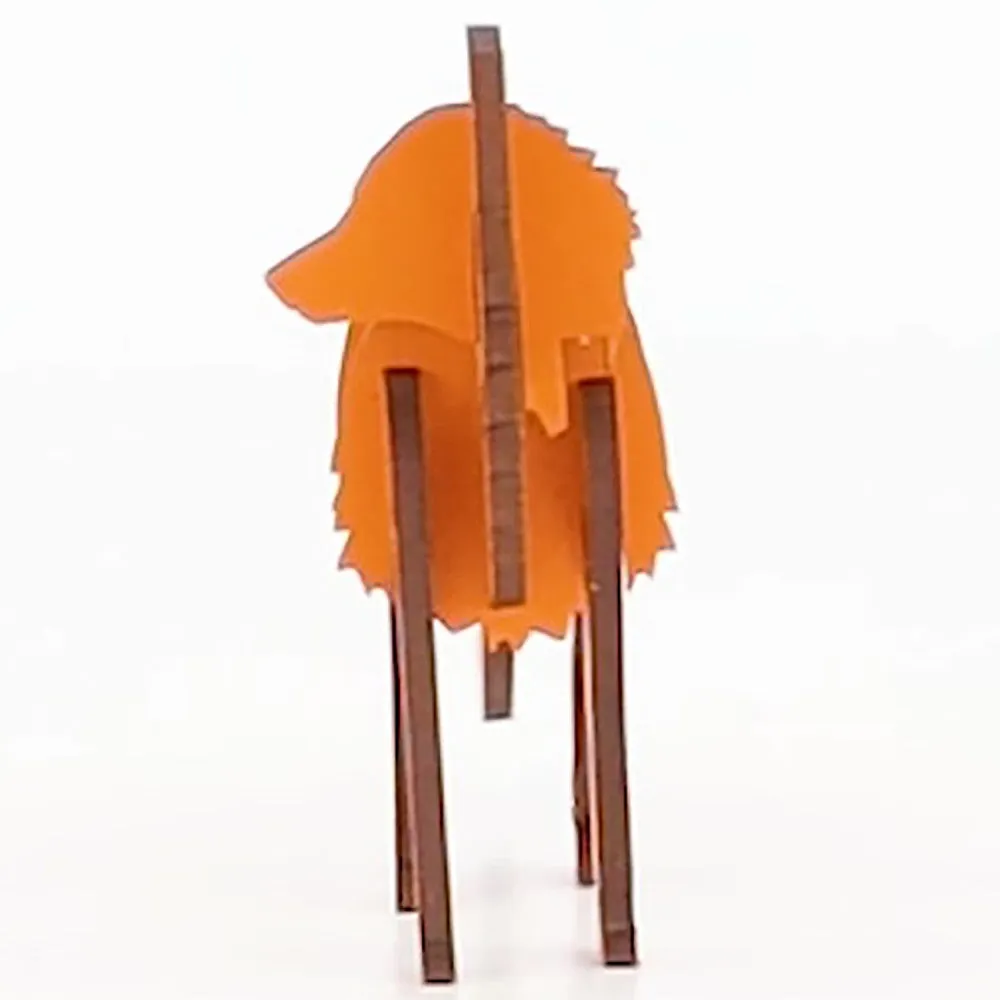 Little & Wood: Woodlet: Small Curious Fox - 3D Wooden Puzzle Kit