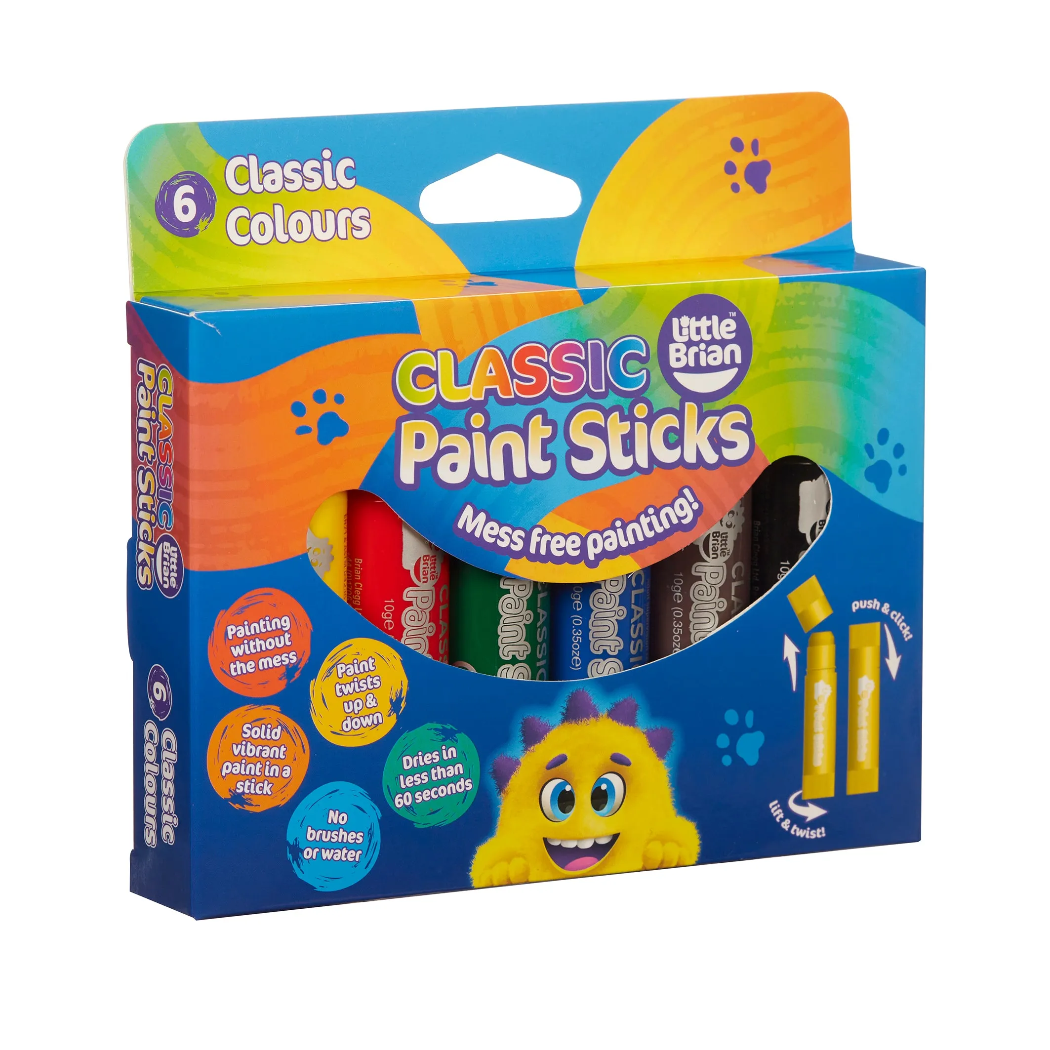 Little Brian Paint Sticks CLASSIC 6 Pack