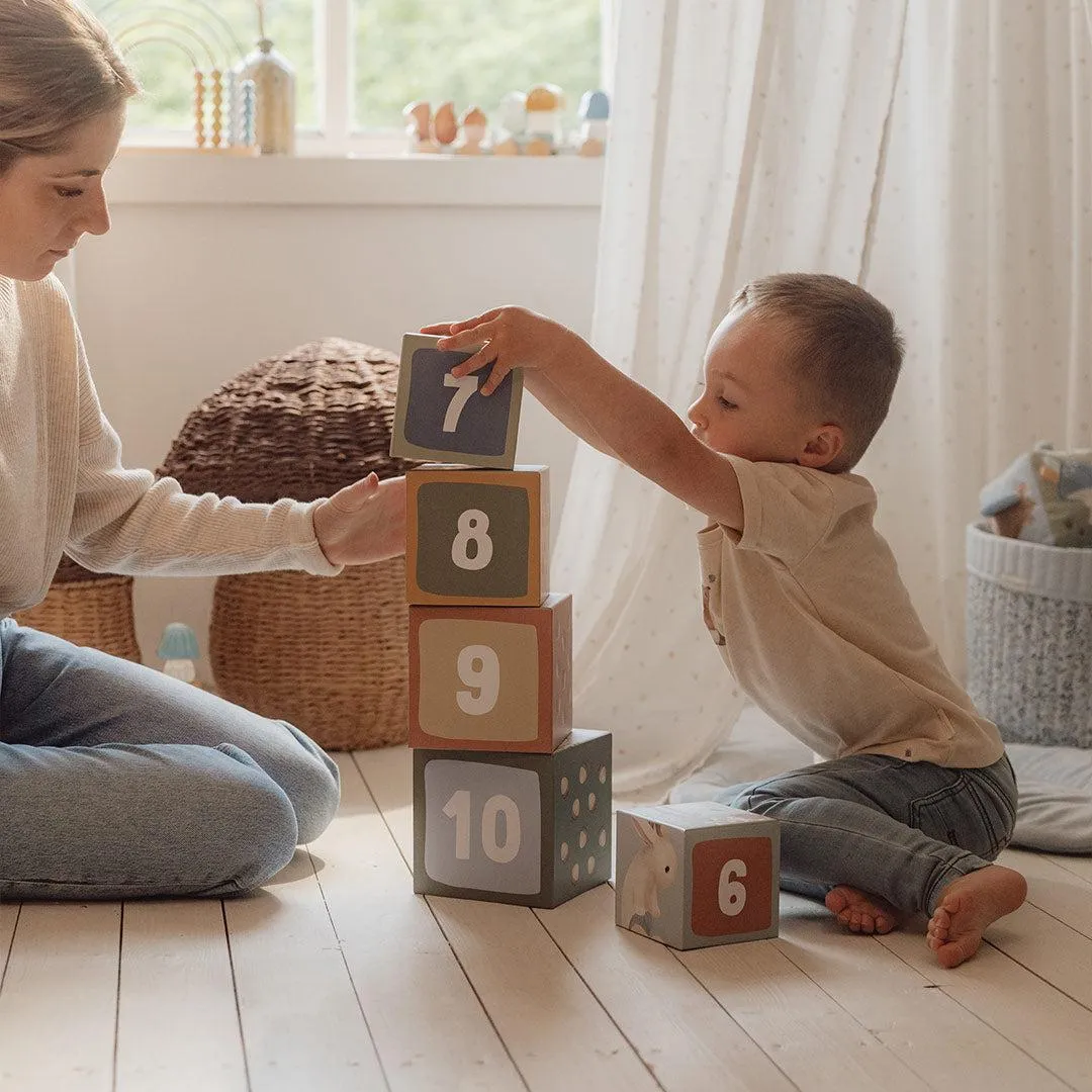 Little Dutch Cardboard Building Blocks - Forest Friends