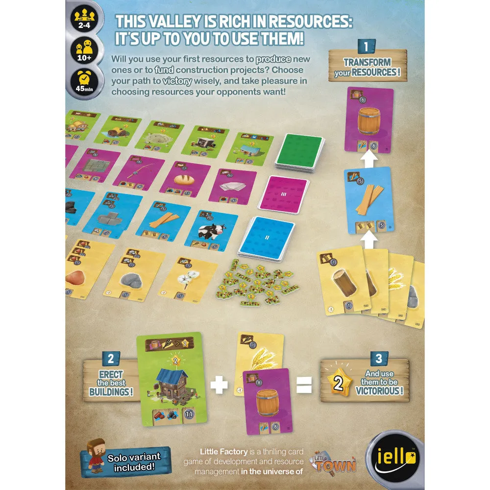 Little Factory Resource Management & Building Card Game by IELLO