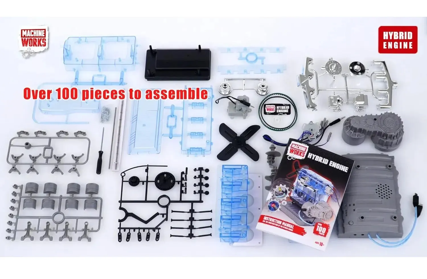 Machine Works 4 Cylinder Hybrid Engine Building Kit