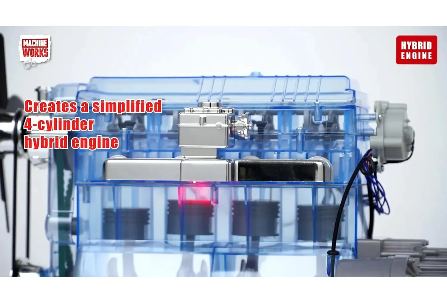 Machine Works 4 Cylinder Hybrid Engine Building Kit