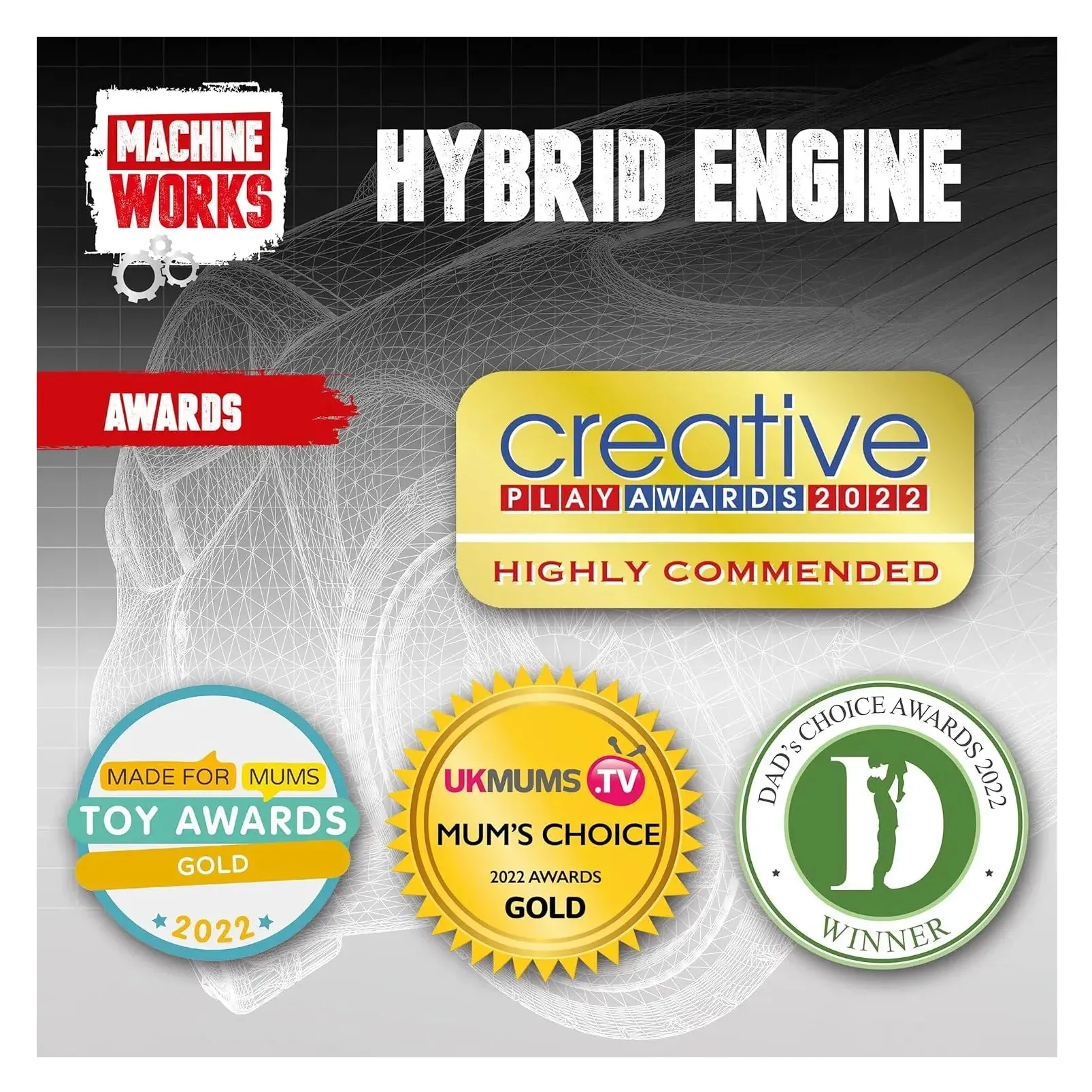 Machine Works 4 Cylinder Hybrid Engine Building Kit