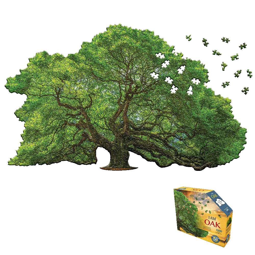 Madd Capp I AM OAK Tree-Shaped Jigsaw Puzzle - 1000 pc