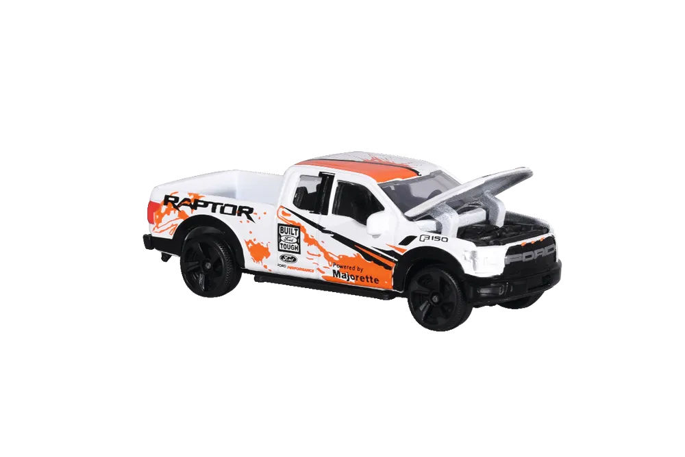Majorette Racing Cars Ford Raptor White/Orange